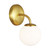 Visual Comfort Studio Galassia One Light Vanity in Burnished Brass - AEV1011BBS Visual Comfort Studio Galassia One Light Vanity in Burnished Brass - AEV1011BBS