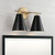 Capital Lighting Charlie Two Light Vanity in Matte Brass and Black - AA1038RK Capital Lighting Charlie Two Light Vanity in Matte Brass and Black - AA1038RK