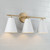 Capital Lighting Charlie Three Light Vanity in Matte Brass and White - AA1039RE Capital Lighting Charlie Three Light Vanity in Matte Brass and White - AA1039RE