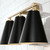 Capital Lighting Charlie Three Light Vanity in Matte Brass and Black - AA1039RK Capital Lighting Charlie Three Light Vanity in Matte Brass and Black - AA1039RK