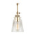 Capital Lighting Profile One Light Wall Sconce in Aged Brass - 9D344A