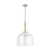 Capital Lighting Corde One Light Pendant in Polished Nickel - 9F373A