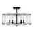 Capital Lighting Madeline Four Light Semi-Flush Mount in Black Tie - AA1002BT