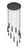 Z-Lite Stari 11 Light Chandelier in Matte Black - 1956P-11R-MB Z-Lite Stari 11 Light Chandelier in Matte Black - 1956P-11R-MB