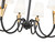 Z-Lite Claudelle Six Light Chandelier in Matte Black + Modern Gold - 4014-32MB-MGLD