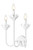 Z-Lite Allistair Three Light Wall Sconce in Textured White - 352-3S-TW