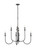 Z-Lite Allistair Eight Light Chandelier in Matte Black - 352-8MB