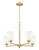 Z-Lite Oren Five Light Chandelier in Modern Gold - 7004-5MGLD