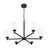 Z-Lite Oren Six Light Chandelier in Matte Black - 7004-6MB