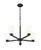 Z-Lite Naya Five Light Chandelier in Matte Black - 7518-5MB