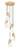 Z-Lite Aimie Five Light Chandelier in Modern Gold - 828P6-5R-MGLD
