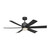 Generation Lighting Flera Smart 52 LED 52"Ceiling Fan in Midnight Black - 6FLSM52MBKD
