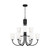 Generation Lighting Miles Nine Light Chandelier in Midnight Black - GLC1139MBK