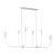 Generation Lighting Maya Six Light Linear Chandelier in Matte White - GLC1226MWT