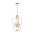 Generation Lighting Kennan Four Light Chandelier in Satin Brass - GLC1264SB