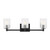 Generation Lighting Lando Three Light Wall / Bath in Midnight Black - GLV1043EN/MBK