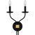 Quoizel Margaret Two Light Wall Sconce in Matte Black - MAG8711MBK Quoizel Margaret Two Light Wall Sconce in Matte Black - MAG8711MBK