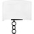 Quoizel Quoizel Wood Two Light Wall Sconce in Matte Black - QW6798MBK