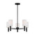 Visual Comfort Studio Manor Five Light Chandelier in Midnight Black - DJC1135MBK Visual Comfort Studio Manor Five Light Chandelier in Midnight Black - DJC1135MBK