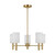 Visual Comfort Studio Manor Five Light Chandelier in Satin Brass - DJC1135SB Visual Comfort Studio Manor Five Light Chandelier in Satin Brass - DJC1135SB