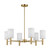 Visual Comfort Studio Manor Six Light Chandelier in Satin Brass - DJC1146SB Visual Comfort Studio Manor Six Light Chandelier in Satin Brass - DJC1146SB