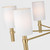 Visual Comfort Studio Manor Six Light Chandelier in Satin Brass - DJC1146SB Visual Comfort Studio Manor Six Light Chandelier in Satin Brass - DJC1146SB