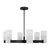 Visual Comfort Studio Rhode Six Light Chandelier in Midnight Black - DJC1166MBK Visual Comfort Studio Rhode Six Light Chandelier in Midnight Black - DJC1166MBK