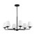 Visual Comfort Studio Albion Six Light Chandelier in Midnight Black - DJC1186MBK Visual Comfort Studio Albion Six Light Chandelier in Midnight Black - DJC1186MBK