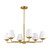 Visual Comfort Studio Albion Six Light Chandelier in Satin Brass - DJC1186SB Visual Comfort Studio Albion Six Light Chandelier in Satin Brass - DJC1186SB