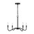 Visual Comfort Studio Eldon Four Light Chandelier in Midnight Black - DJC1194MBK Visual Comfort Studio Eldon Four Light Chandelier in Midnight Black - DJC1194MBK