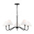 Visual Comfort Studio Eldon Five Light Chandelier in Midnight Black - DJC1205MBK Visual Comfort Studio Eldon Five Light Chandelier in Midnight Black - DJC1205MBK