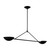 Visual Comfort Studio Nevel Two Light Linear Chandelier in Aged Iron - EC1292AI
