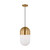 Visual Comfort Studio Foster One Light Pendant in Satin Brass - DJP1141SB Visual Comfort Studio Foster One Light Pendant in Satin Brass - DJP1141SB