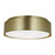 Visual Comfort Studio Dartmore Three Light Flush Mount in Satin Brass - DJF1063SB