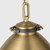 Visual Comfort Studio Hayward One Light Pendant in Time Worn Brass - LP1111TWB Visual Comfort Studio Hayward One Light Pendant in Time Worn Brass - LP1111TWB
