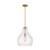 Visual Comfort Studio Zola One Light Pendant in Satin Brass - P1483SB