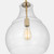 Visual Comfort Studio Zola One Light Pendant in Satin Brass - P1483SB