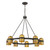 Savoy House Andover Eight Light Chandelier in Mediterranean Bronze and Riviera Brass - 1-1152-8-333