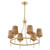 Savoy House Ashbury Six Light Chandelier in Warm Brass - 1-3961-6-322 Savoy House Ashbury Six Light Chandelier in Warm Brass - 1-3961-6-322