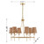 Savoy House Ashbury Six Light Chandelier in Warm Brass - 1-3961-6-322 Savoy House Ashbury Six Light Chandelier in Warm Brass - 1-3961-6-322