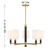 Savoy House Conrad Five Light Chandelier in Warm Brass - 1-4606-5-322