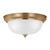 Generation Lighting Geary Three Light Flush Mount in Satin Brass - 77065EN3-848