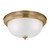 Generation Lighting Geary Three Light Flush Mount in Satin Brass - 77065EN3-848
