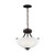 Generation Lighting Geary Two Light Semi-Flush Convertible Pendant in Bronze - 7716502EN3-710