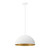 Justice Designs One Light Pendant in Matte White w/ Champagne Gold - NSH-9845-MTGD