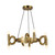 Alora Sadie Eight Light Chandelier in Brushed Gold - CH420823BG