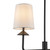Alora Bridgette Four Light Chandelier in Matte Black/White Linen - CH497445MBWL