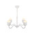 Alora Effie Four Light Chandelier in Antique White/Opal Glass - CH558427AWOP