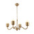 Alora Effie Four Light Chandelier in Brushed Gold/Opal Glass - CH558427BGOP