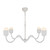 Alora Effie Four Light Chandelier in Antique White/Opal Glass - CH558439AWOP